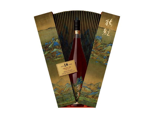 丹东鹤驻18年黄酒回收鹤驻新花雕18年珍藏版千里江山图